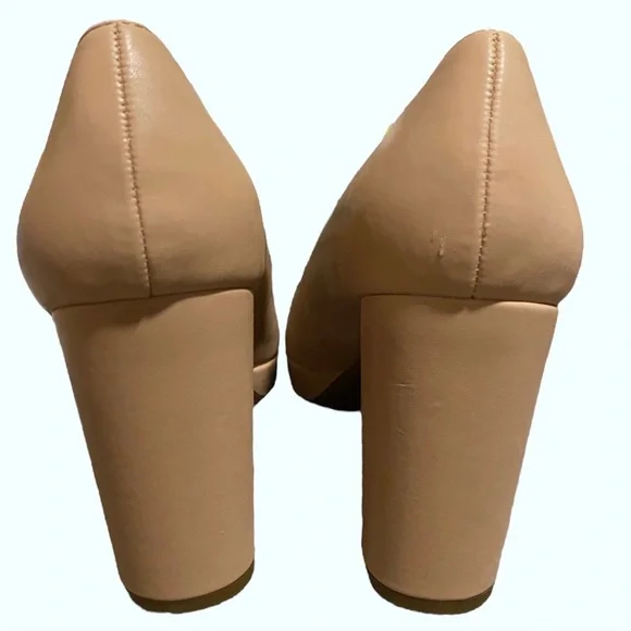 ✨SOLD✨Naturalizer Women’s Berlin Chunky High Heel Platform Pump, Nude/Beige, 10W - Picture 6 of 9